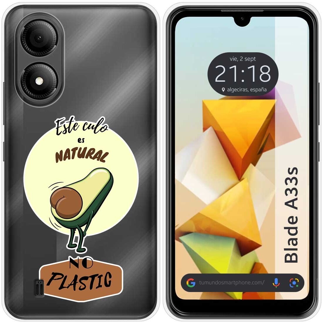 Tumundosmartphone Funda Silicona Zte Blade A33s Culo Natural
