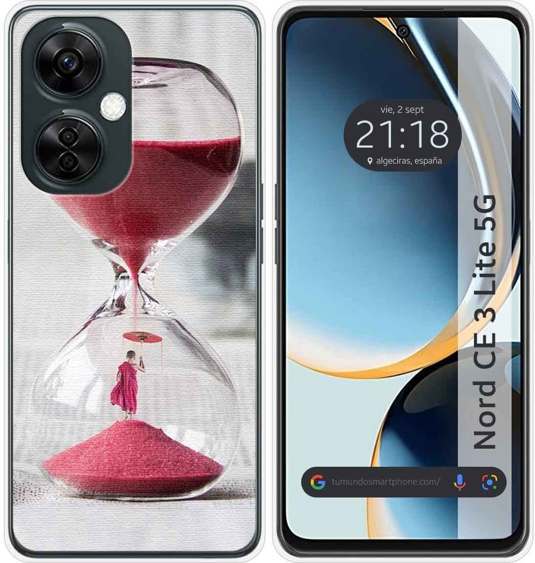 Tumundosmartphone Funda Silicona Oneplus Nord CE 3 Lite 5G Reloj
