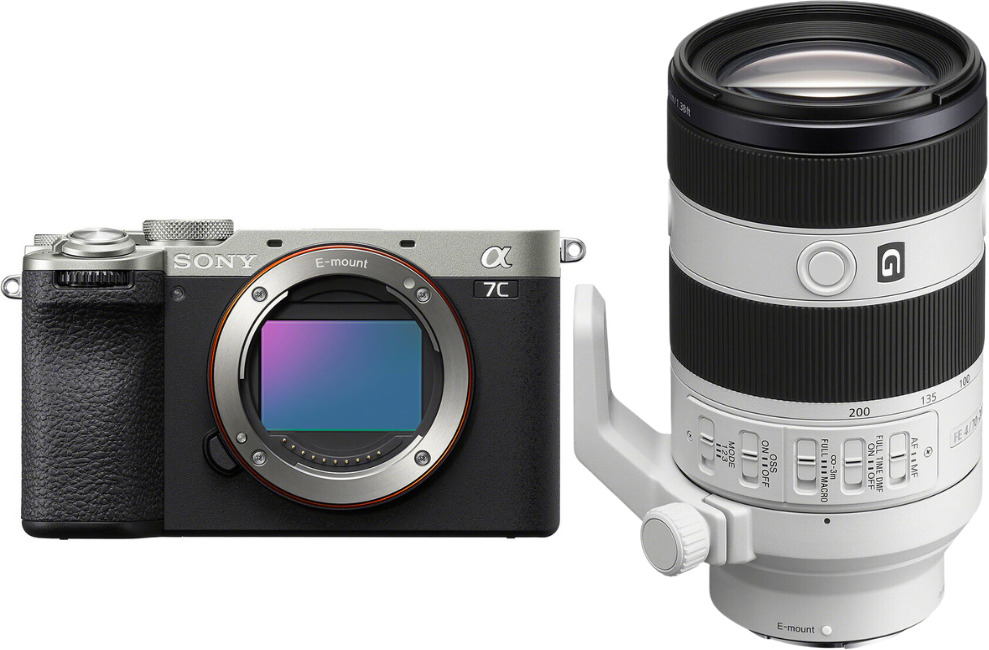 Sony A7C II Silver + FE 70-200mm f/4 Macro G OSS II + P