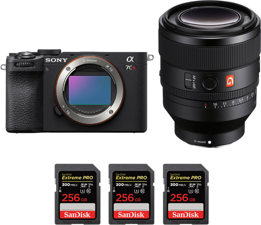 Sony A7CR Negro + FE 50mm f/1.2 GM + 3 SanDisk 256GB Ex