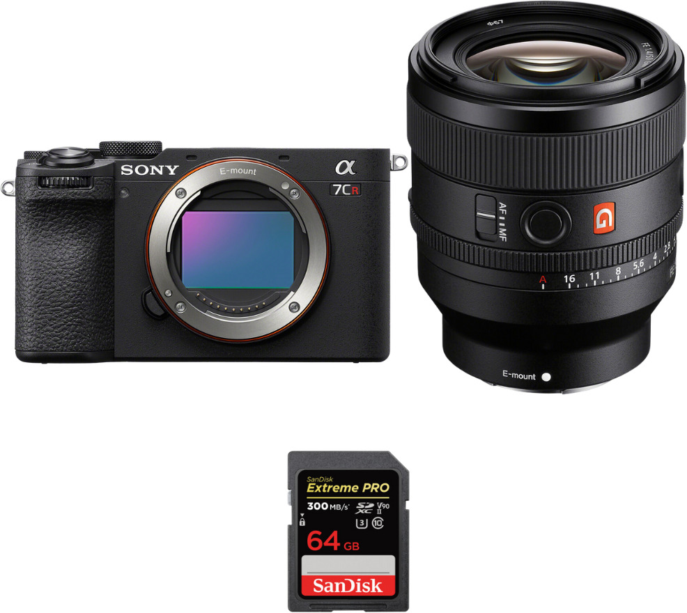 Sony A7CR Negro + FE 50mm f/1.4 GM + 1 SanDisk 64GB Ext