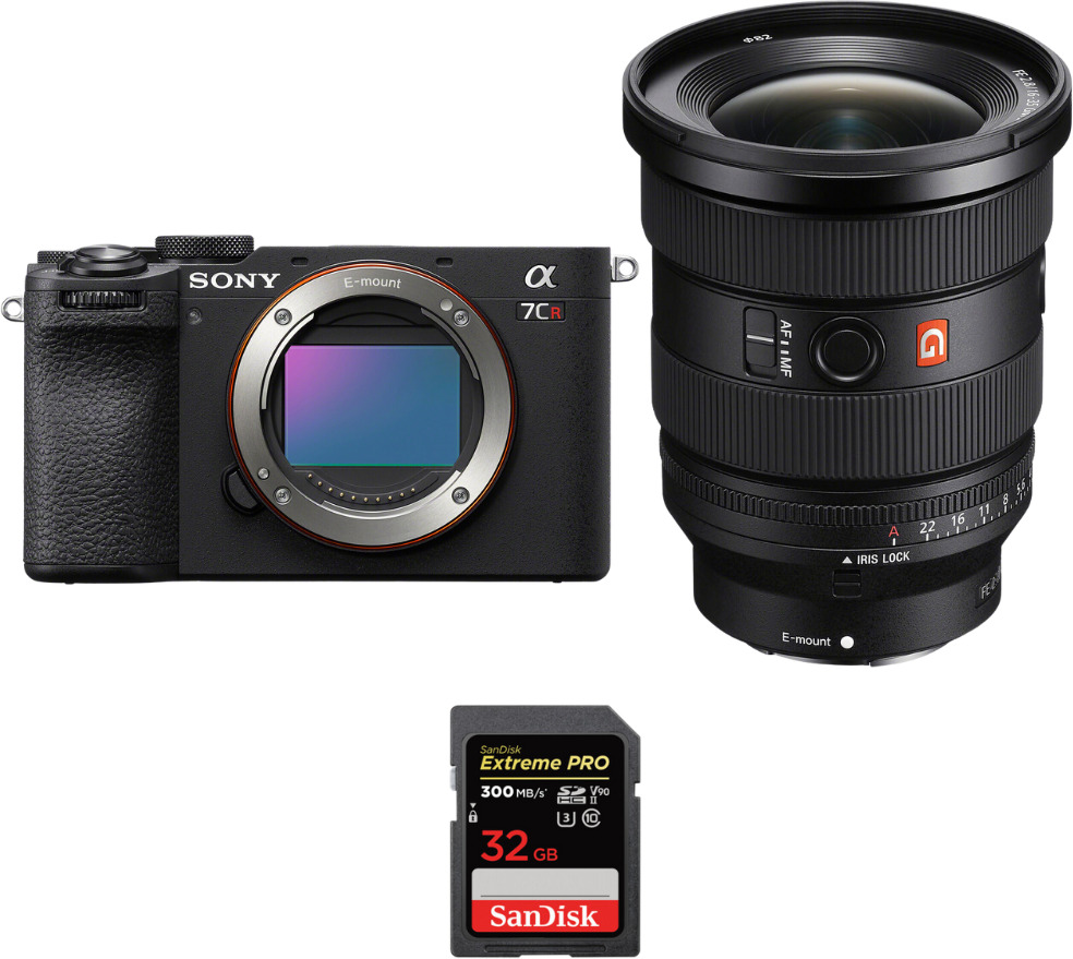 Sony A7CR Negro + FE 16-35mm f/2.8 GM II + 1 SanDisk 32