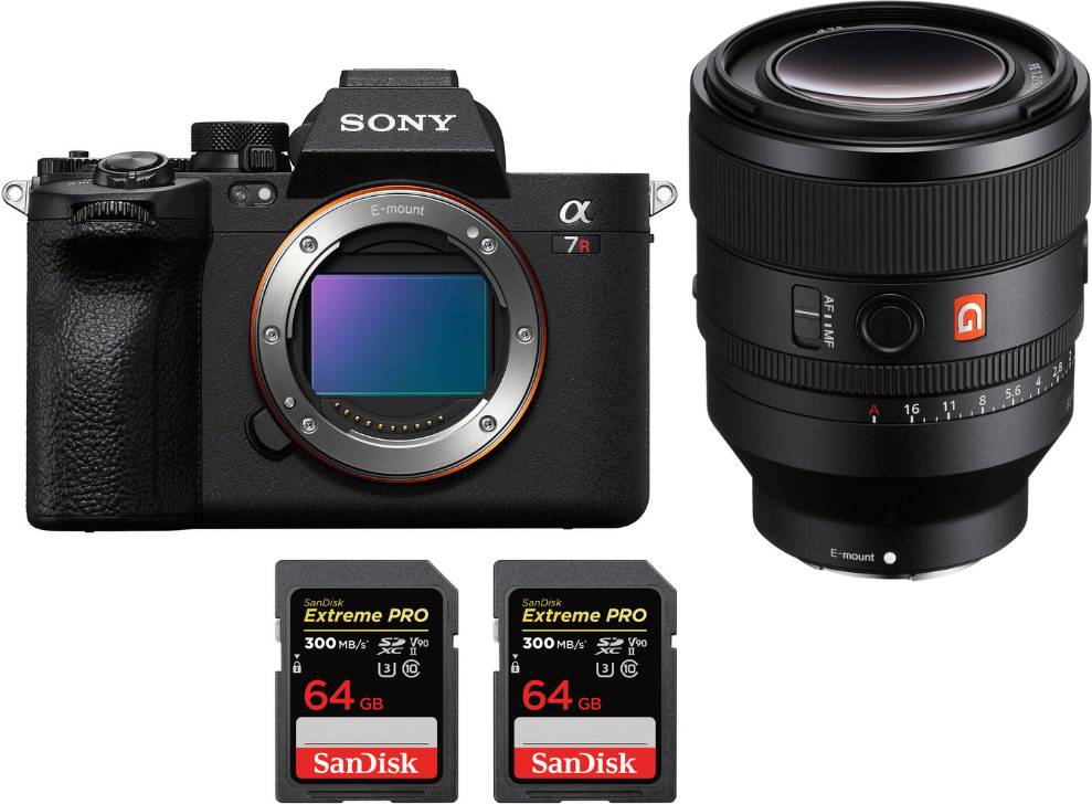 Sony Alpha 7R V + FE 50mm f/1.2 GM + 2 SanDisk 64GB Ext