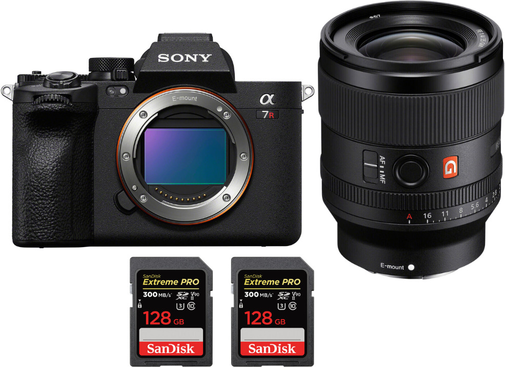 Sony Alpha 7R V + FE 35mm f/1.4 GM + 2 SanDisk 128GB Ex