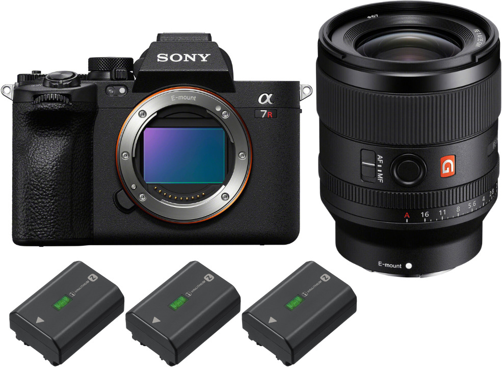 Sony Alpha 7R V + FE 35mm f/1.4 GM + 3 NP-FZ100 + PDF M