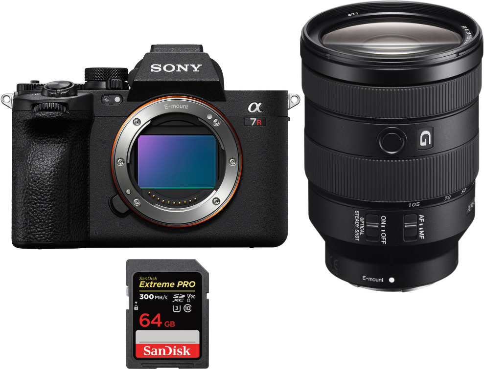 Sony Alpha 7R V + FE 24-105mm f/4 G OSS + 1 SanDisk 64G