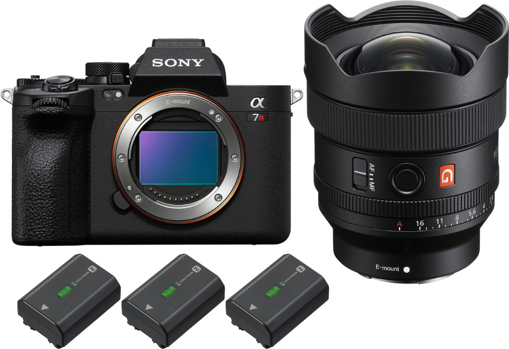 Sony Alpha 7R V + FE 14mm f/1.8 GM + 3 NP-FZ100 + PDF M