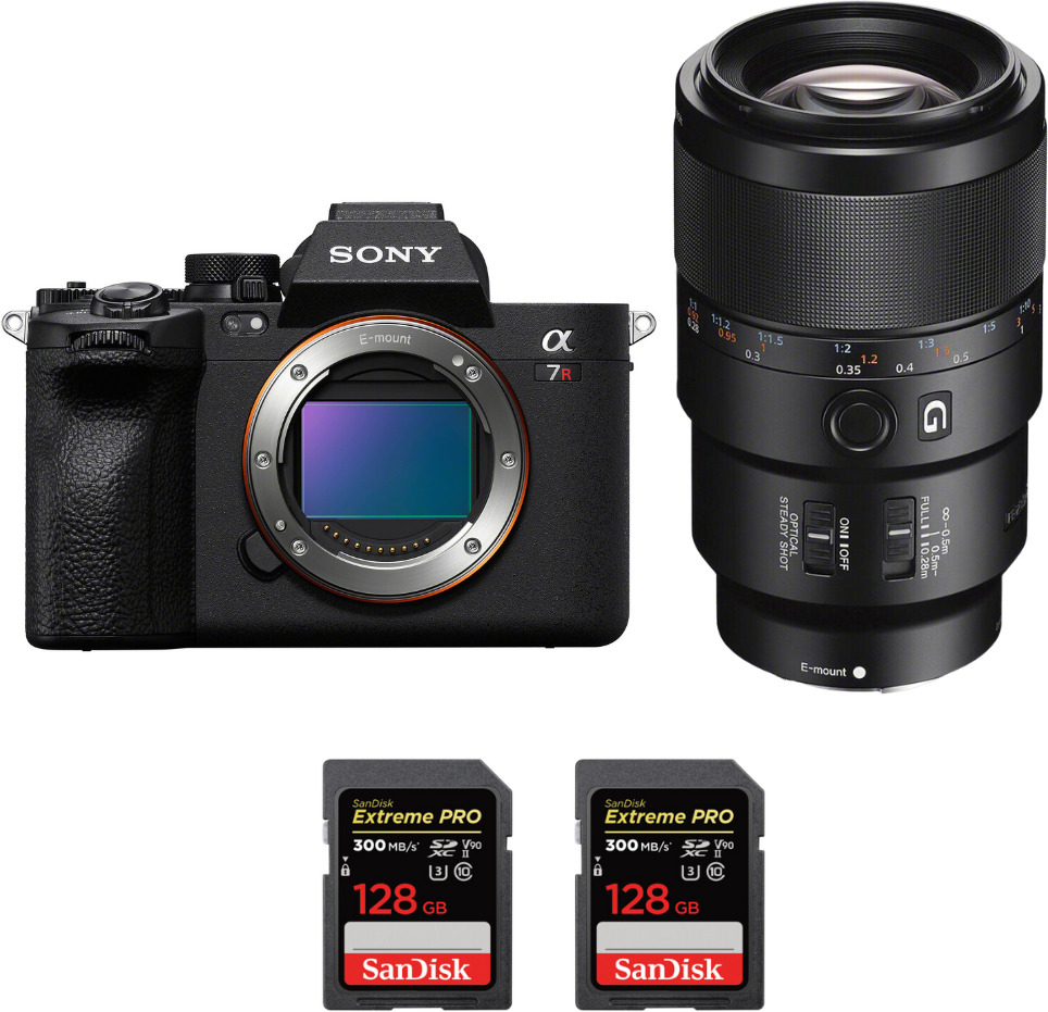 Sony Alpha 7R V + FE 90mm f/2.8 Macro G OSS + 2 SanDisk