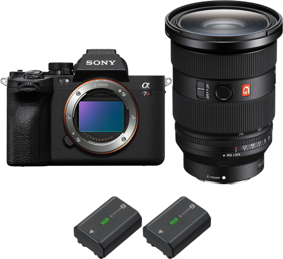 Sony Alpha 7R V + FE 24-70mm f/2.8 GM II + 2 NP-FZ100 +