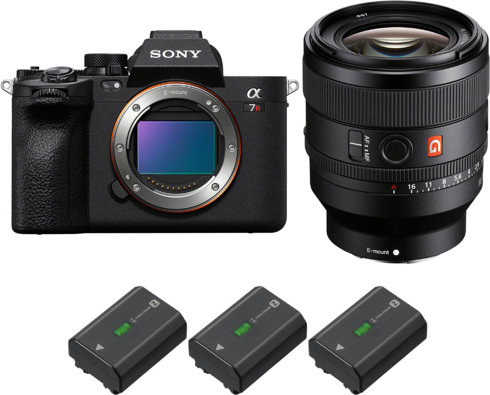 Sony Alpha 7R V + FE 50mm f/1.4 GM + 3 NP-FZ100 + PDF M