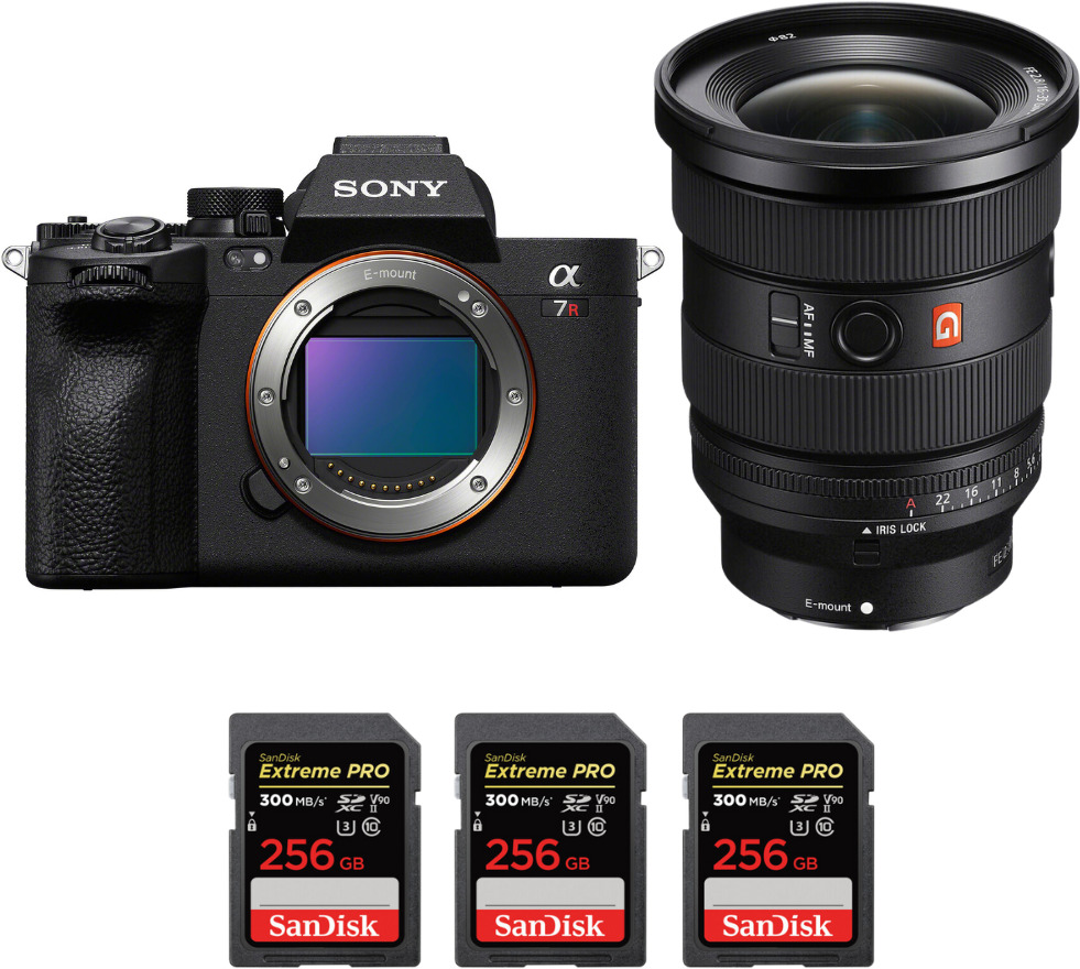 Sony Alpha 7R V + FE 16-35mm f/2.8 GM II + 3 SanDisk 25