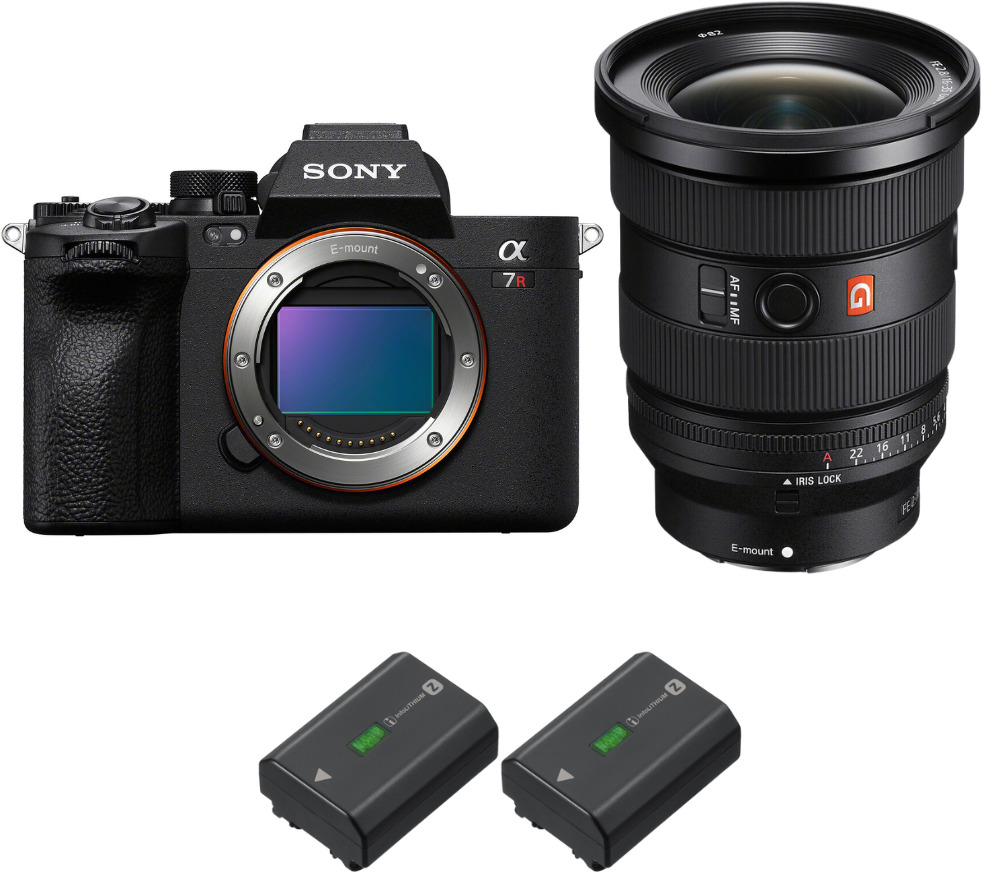 Sony Alpha 7R V + FE 16-35mm f/2.8 GM II + 2 NP-FZ100 +