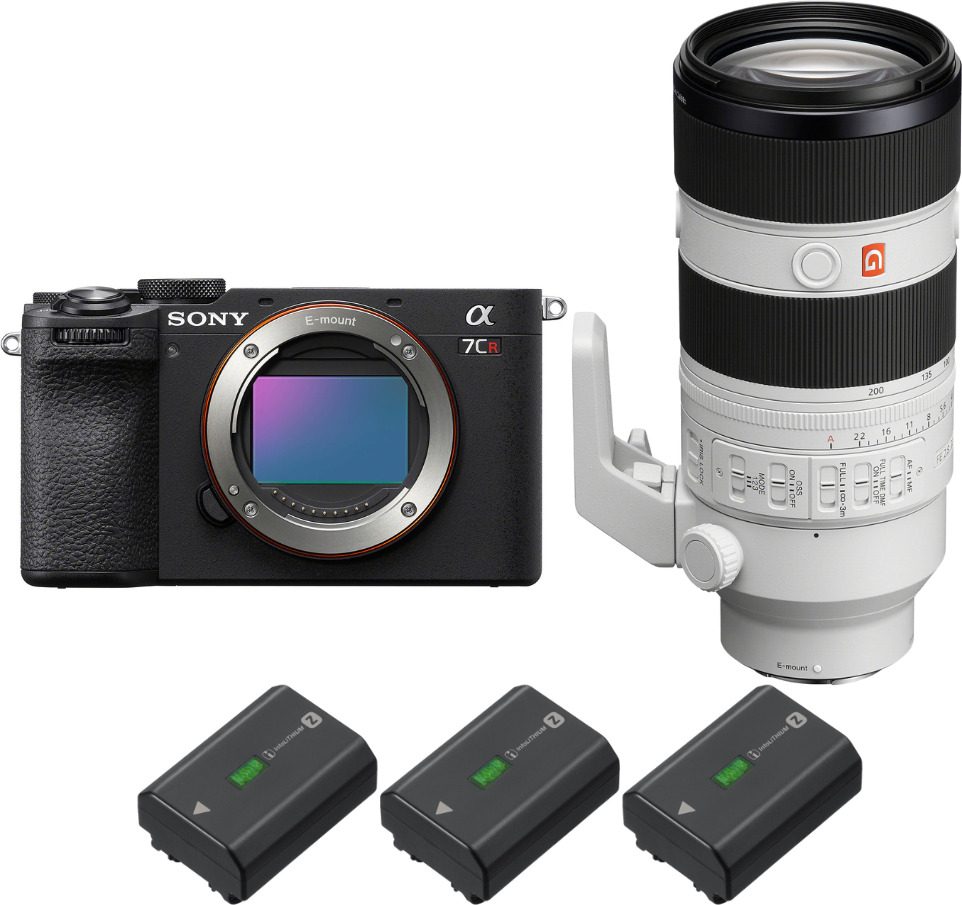 Sony A7CR Negro + FE 70-200mm f/2.8 GM OSS II + 3 NP-FZ