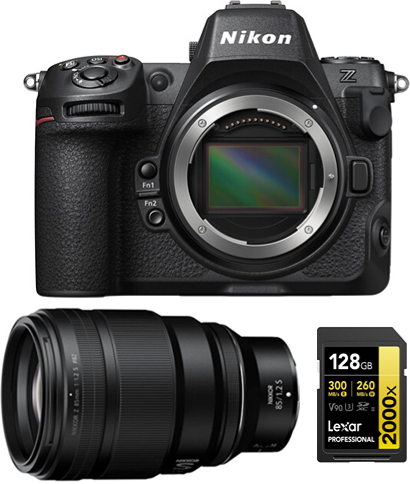 Nikon Z8 Cuerpo+ Z 85mm f1.2 S NIKKOR+Lexar 128GB Tarjet