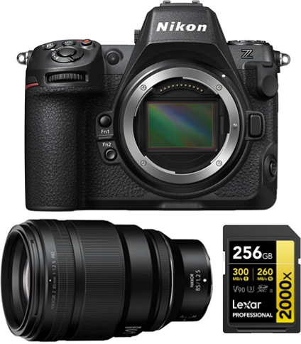Nikon Z8 Cuerpo+ Z 85mm f1.2 S NIKKOR+Lexar 256GB Tarjet