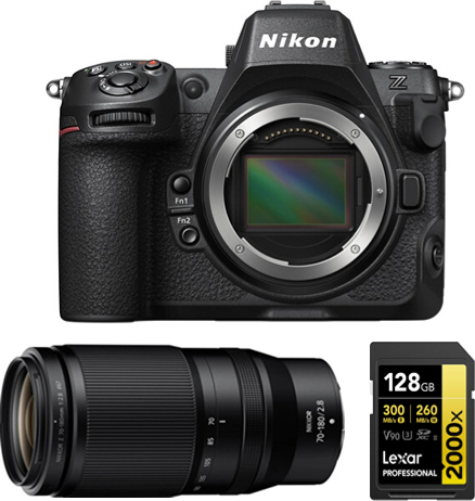 Nikon Z8 Cuerpo+ Z 70-180mm F2.8 NIKKOR+Lexar 128GB Tarj