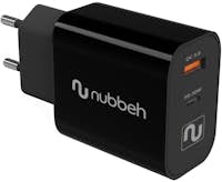 Nubbeh Cabeza de carga 30W USB Tipo C + USB QC 3.0