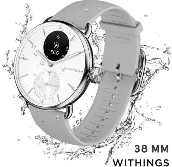 Withings Reloj conectado de 38 mm Batería de 30 días ScanWa