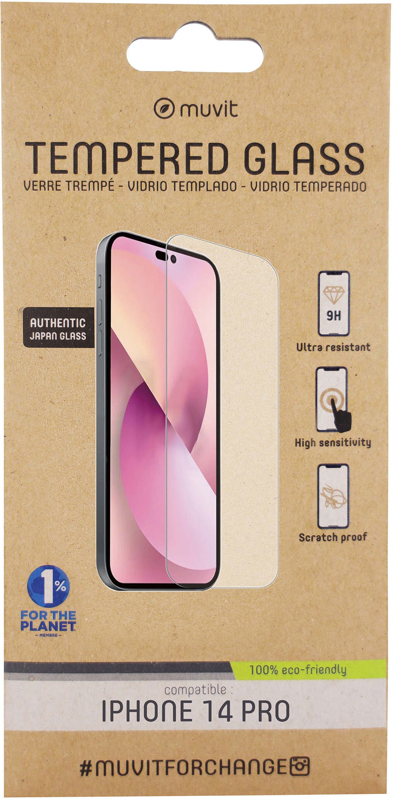 Muvit muvit for change protector pantalla compatible con