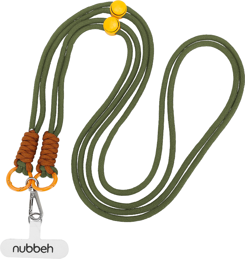 Nubbeh Cordón trenzado doble con tarjeta para smartphone