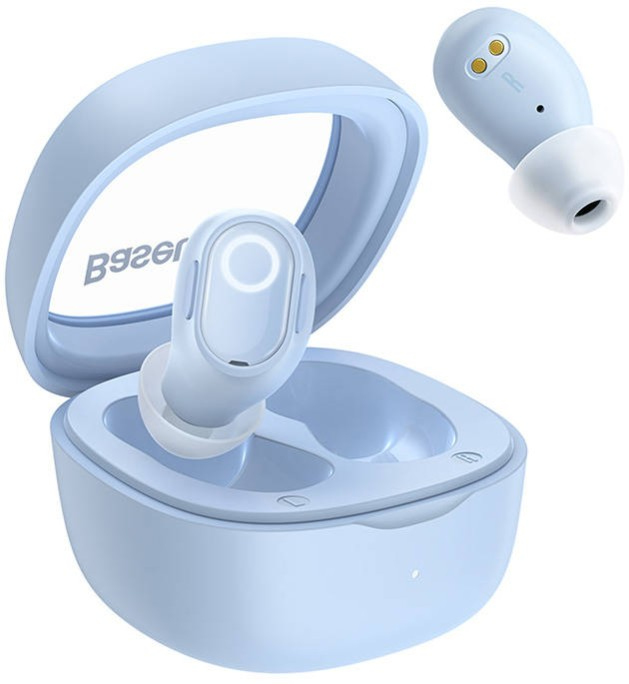 Baseus Bowie WM02 Auriculares True Wireless Stereo (TWS) Dentro de oído Llamadas/Música USB Tipo C Bluetooth Azul claro
