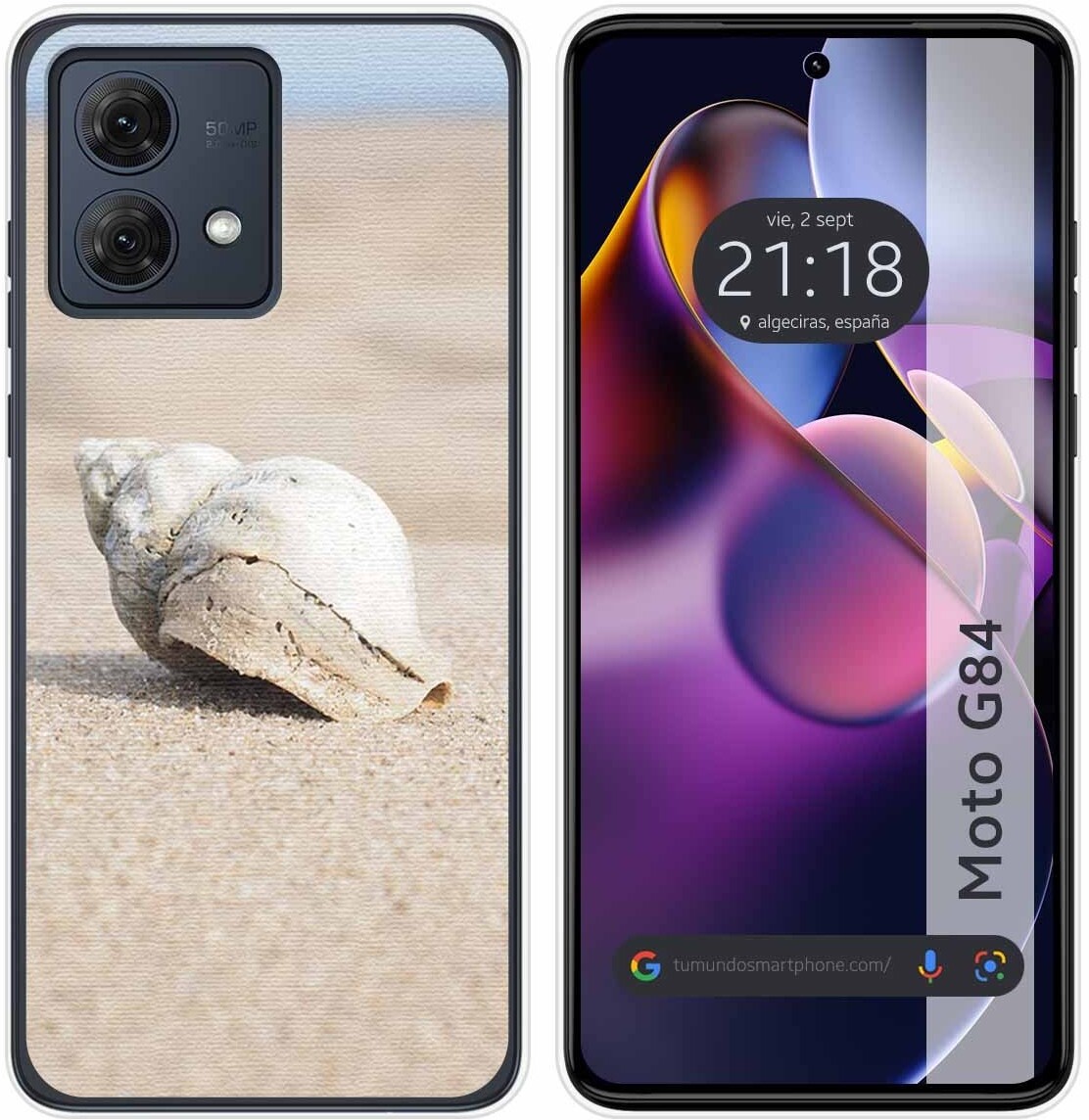 Tumundosmartphone Funda Silicona Motorola Moto G84 5G Concha