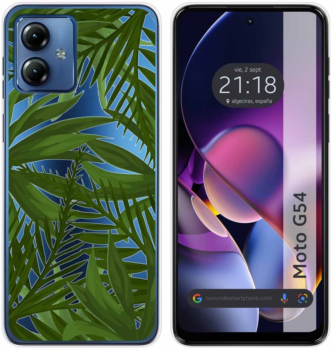Tumundosmartphone Funda Silicona Motorola Moto G54 5G Jungla
