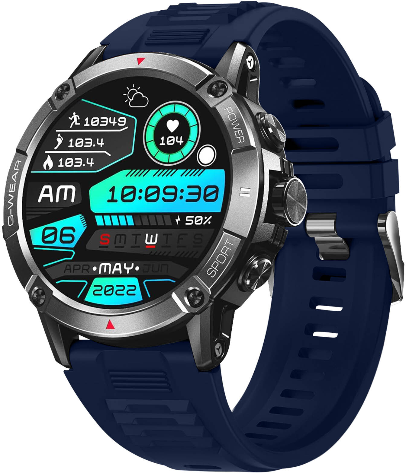 Compra LinQ Reloj deportivo con musica Pulsera antichoque Gestion de llamadas Azul Phone House