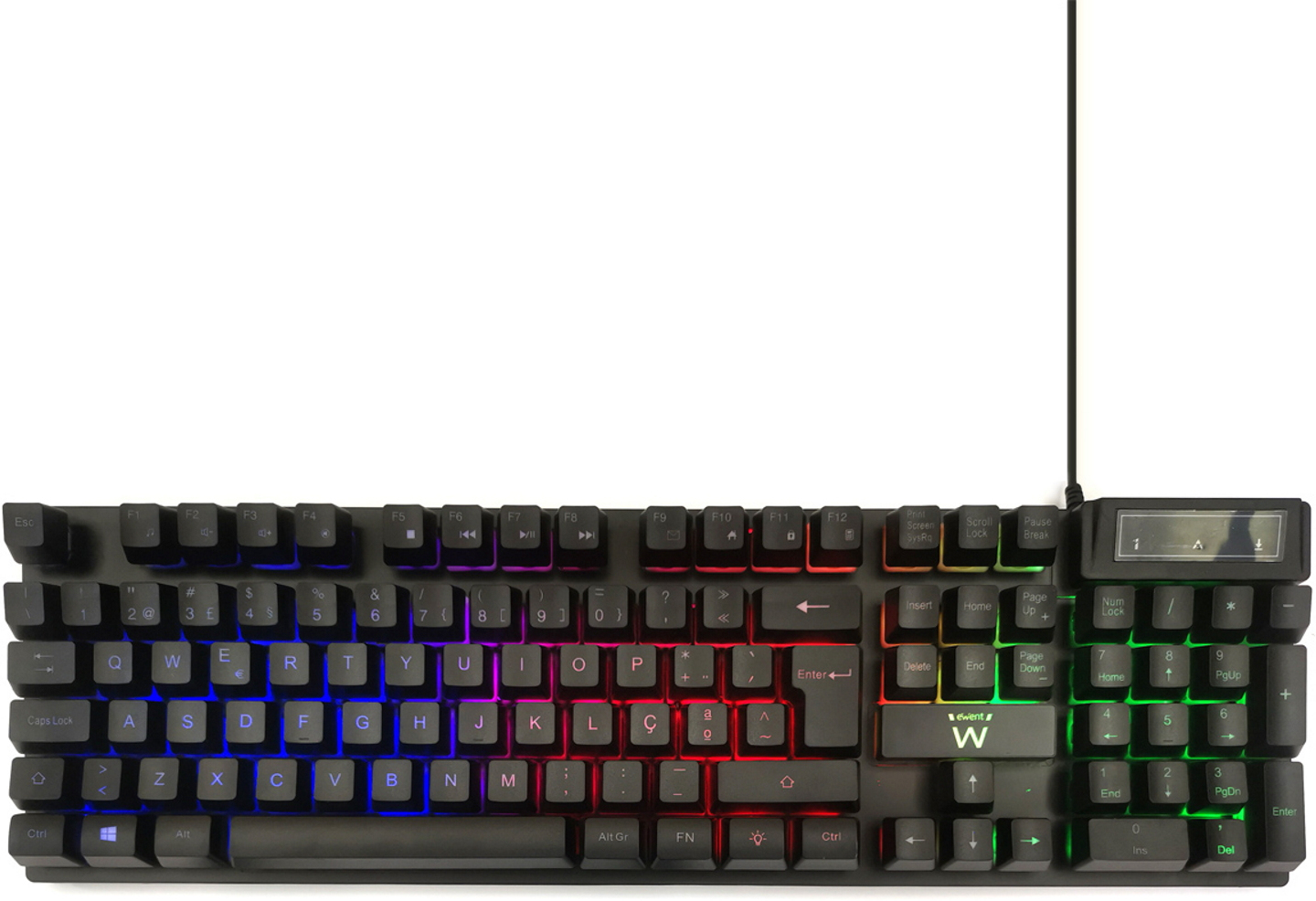 Ewent Ewent PL3319 teclado USB QWERTY Portugués Negro