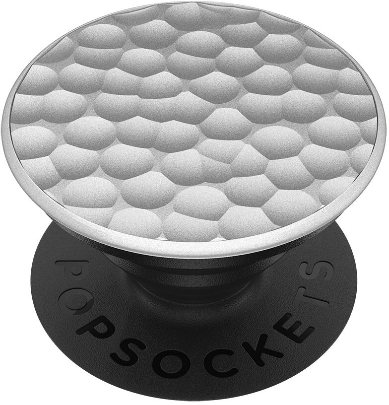 PopSockets soporte adhesivo Hammered Metal Silver