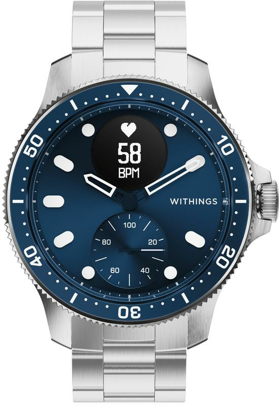 Withings ScanWatch Nova 1,6 cm (0.63 pulgadas pulgadas) OLED 42 mm Híbrido Acero inoxidable GPS (satélite)