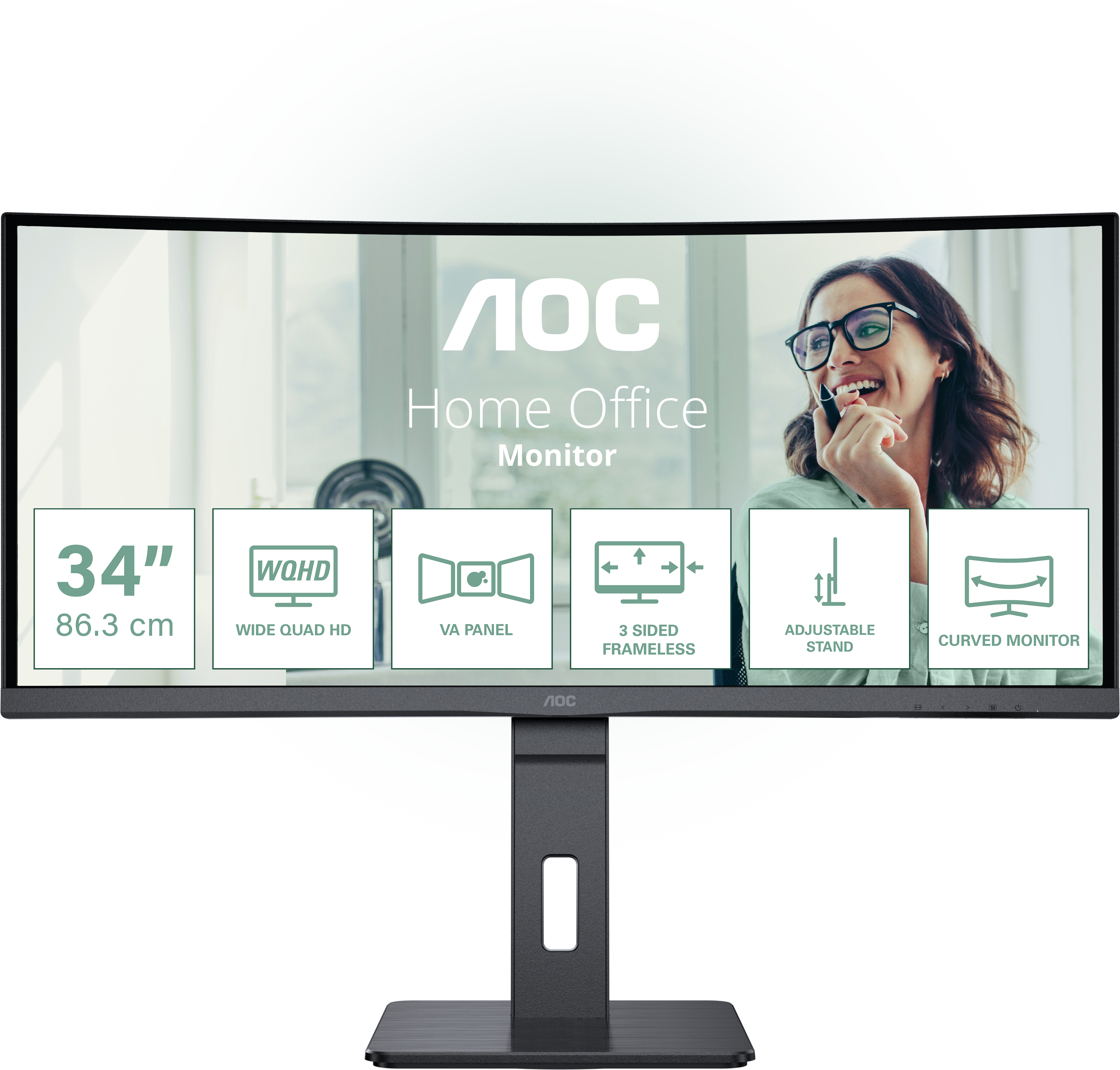 AOC AOC CU34P3CV pantalla para PC 86,4 cm (34"") 3440