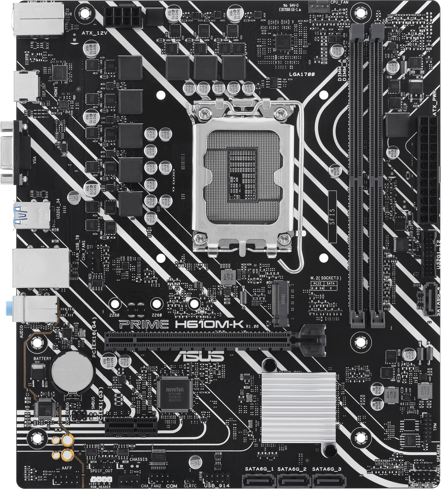 Asus ASUS Prime H610M-K Intel H610 LGA 1700 micro ATX