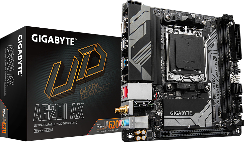 Gigabyte Gigabyte A620I AX placa base AMD A620 Zócalo AM5 m