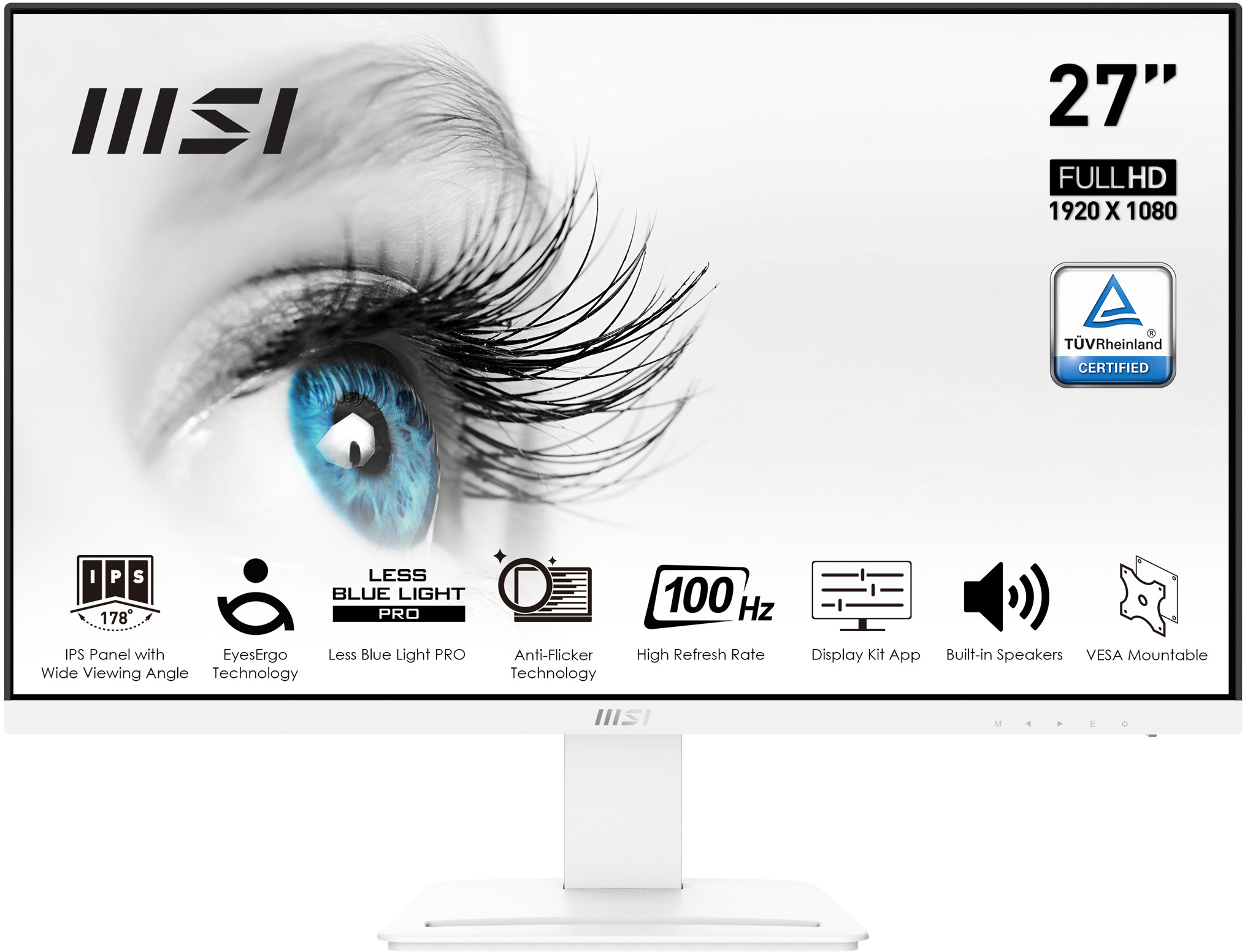 MSI MSI Pro MP273AW pantalla para PC 68,6 cm (27"") 19