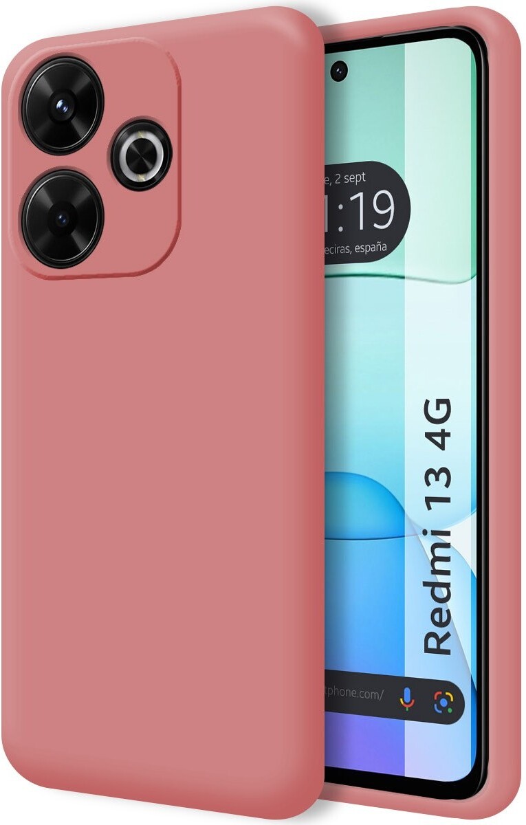 Tumundosmartphone Funda Silicona Xiaomi Redmi 13 4G Rosa