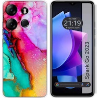 Funda Silicona Tecno Spark Go 2023 Marmol 15