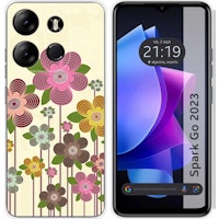 Funda Silicona Tecno Spark Go 2023 Primavera En Flor