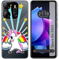 Funda Silicona Tecno Spark Go 2023 Unicornio