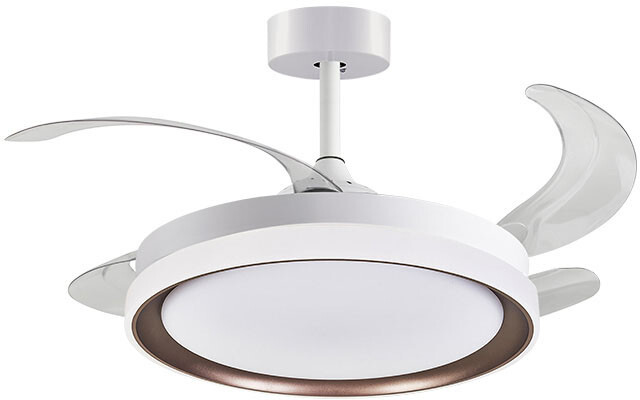 Otros KIGALI ventilador de techo blanco/marrón, 4 aspas