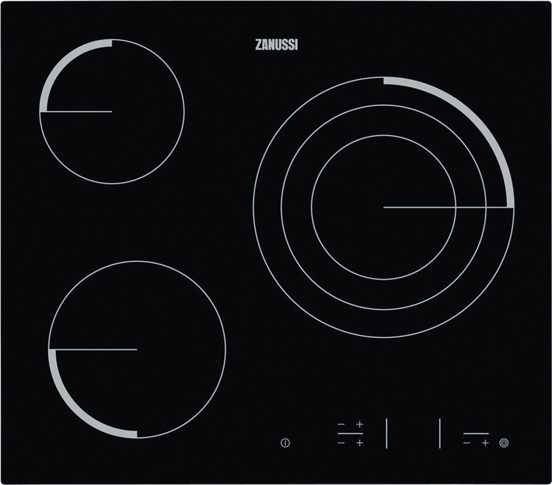 Zanussi ZEV6332FBA Placa Vitrocerámica con 3 zonas