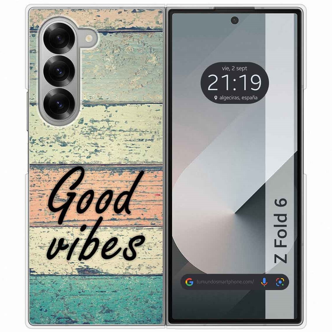 Tumundosmartphone Carcasa Samsung Galaxy Z Fold 6 5G Madera 01