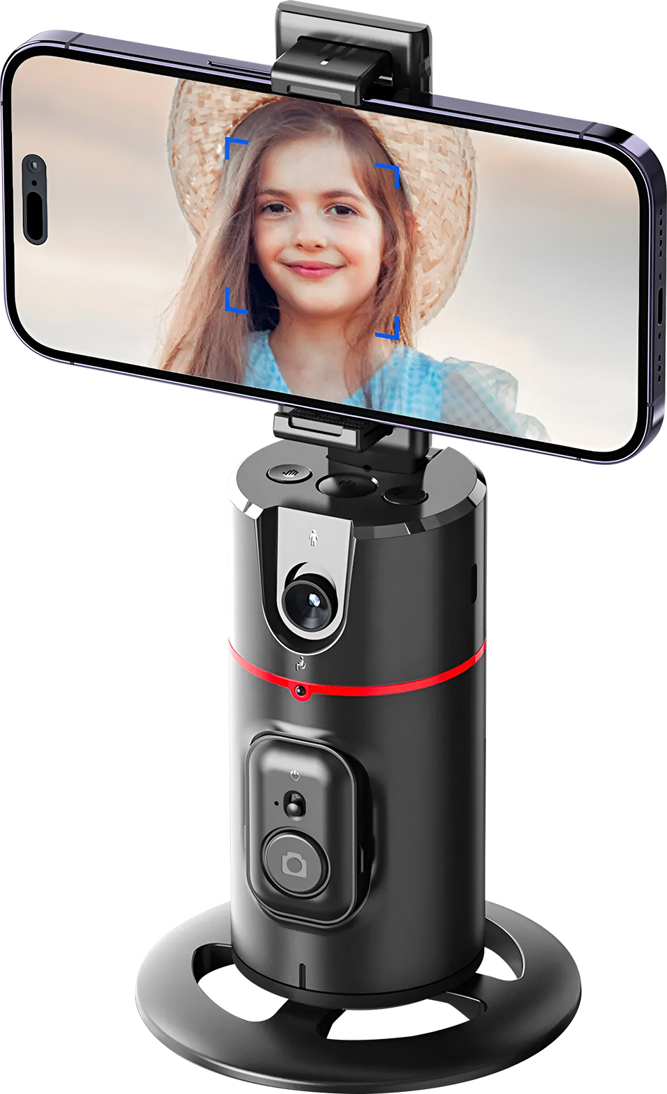 Avizar Palo selfi Estabilizador con rotación 360° Negro