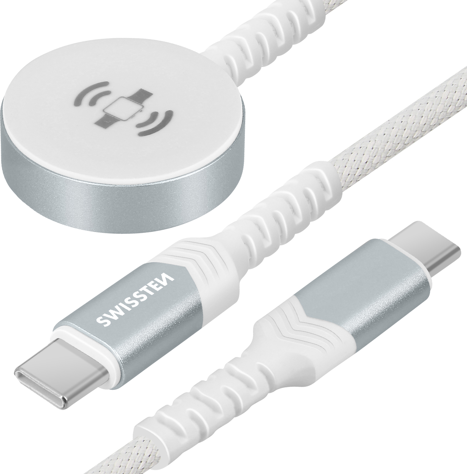 Swissten Cargador para Apple Watch + USB-C con conector USB