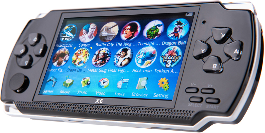 TechKidz Consola emuladora portátil de 4,3 pulgadas con rep