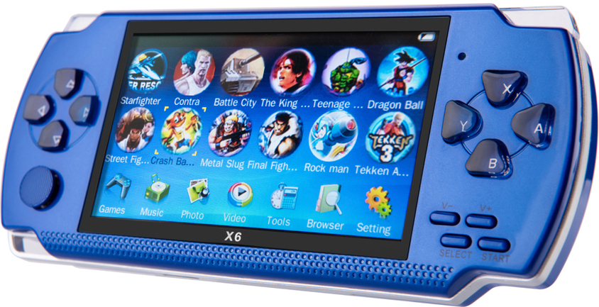 TechKidz Consola emuladora portátil de 4,3 pulgadas con rep