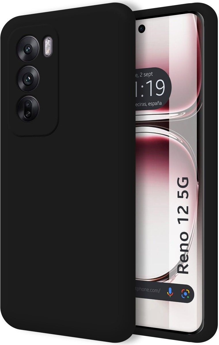 Tumundosmartphone Funda Ultra Suave Oppo Reno 12 5G Negra