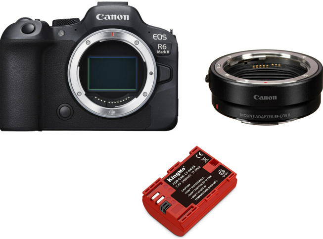 Canon EOS R6 II Cuerpo de la cámara+Adaptador de montura