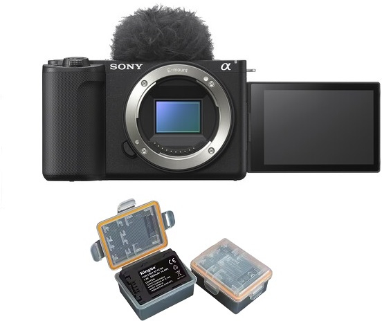 Sony ZV-E10 II Cámara sin espejo (negra)+batería Kingma