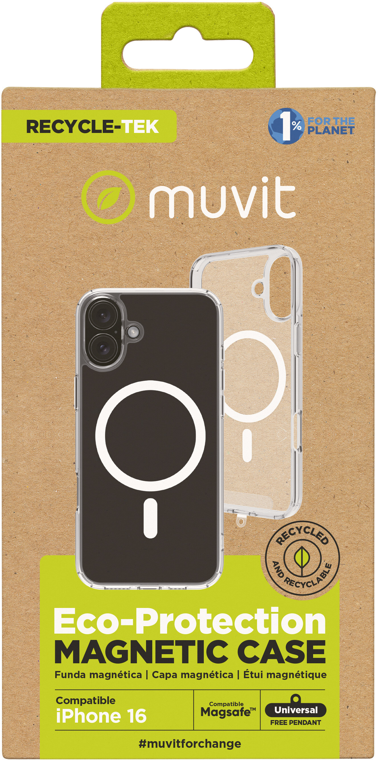 Muvit muvit for change funda recycletek Magsafe compatib